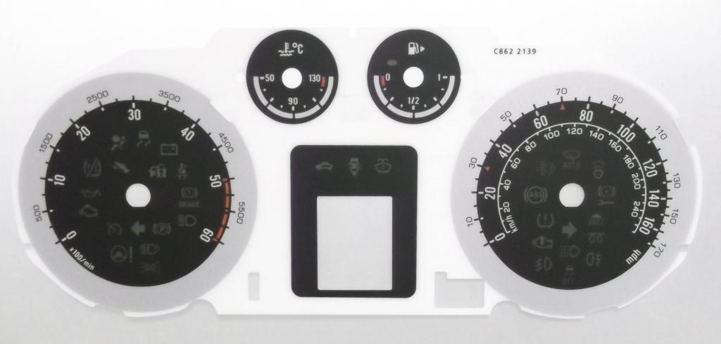 Lockwood Vauxhall Astra Mk6 (J) 2009- Diesel BLACK Dial Conversion Kit C862