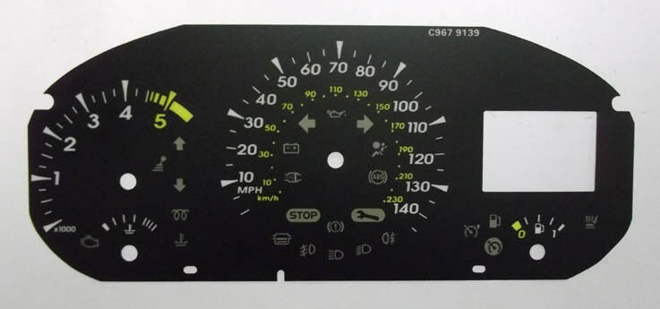 Lockwood Renault Fluence BLACK Dial Conversion Kit C967