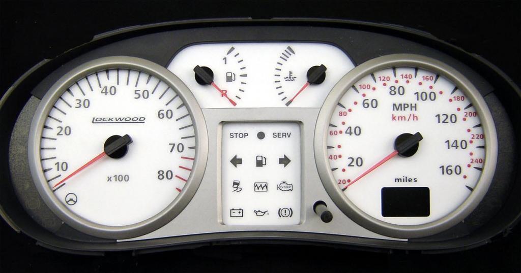 Lockwood Renault Clio Mk2/3 (Incl. 182) 160MPH/8000RPM RED (ST) Dial Kit 45E