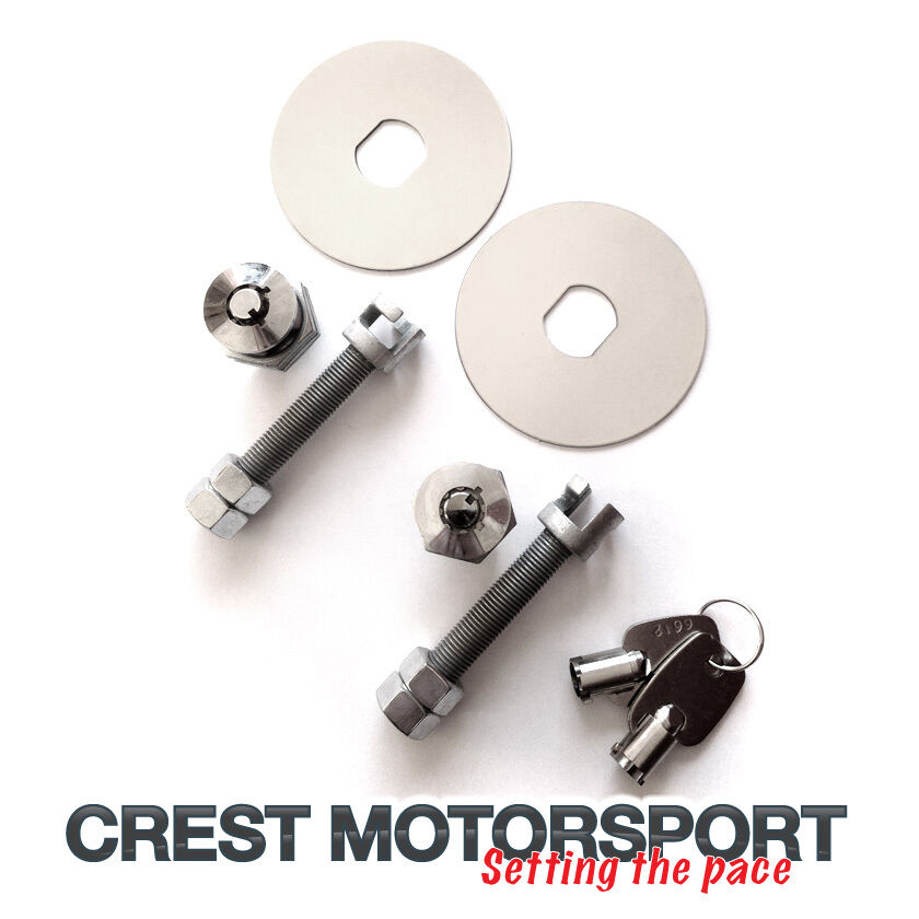 Flush-Fit Bonnet Locks/Locking Boot Pin Kit (Pair) Race/Rally/Competition Car