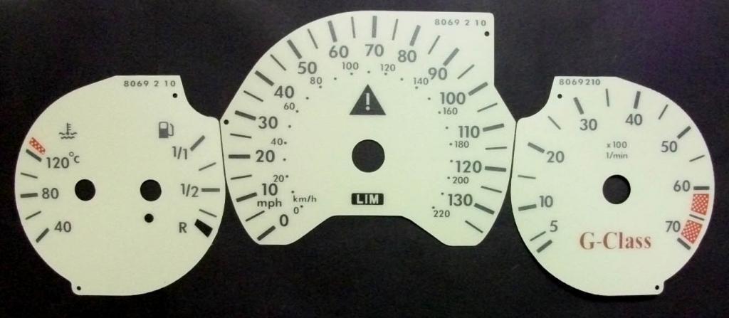 Lockwood Mercedes G-Wagon CREAM Dial Conversion Kit 8069