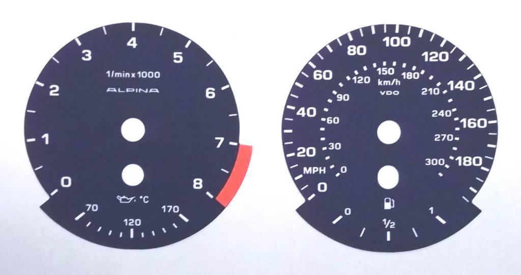 Lockwood BMW 3-Series E90 Alpina BLUE Dial Conversion Kit C739
