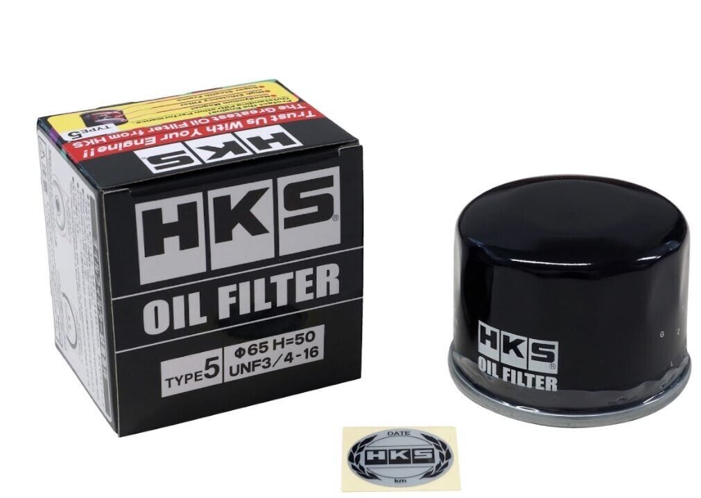 HKS Black Oil Filter - 65mm X H50mm (Unf 3/4 -16)