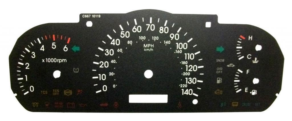 Lockwood Kia Cerato Diesel BLACK Dial Conversion Kit C667