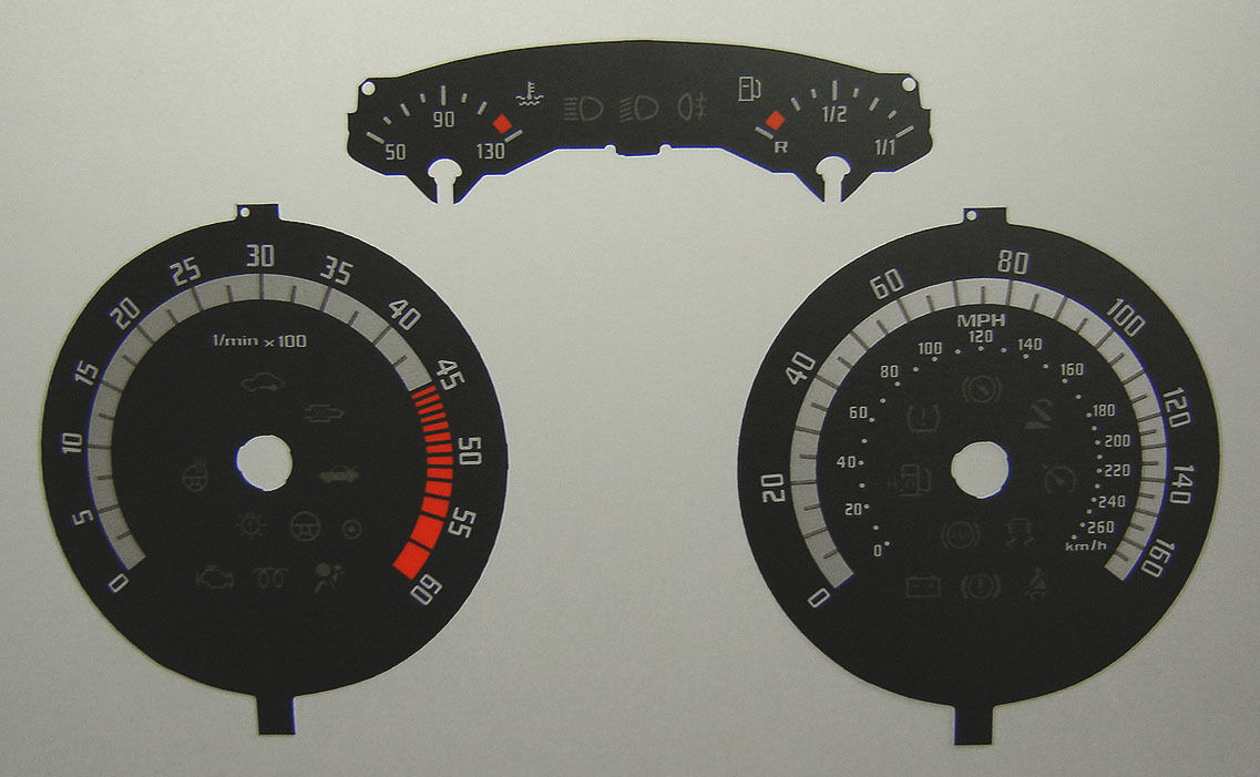 Lockwood Skoda Octavia 2.0 TDi vRS BLACK Dial Conversion Kit C276