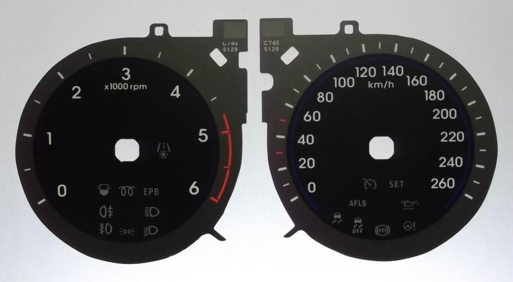 Lockwood Hyundai I30 Diesel KMH BLACK Dial Conversion Kit C745