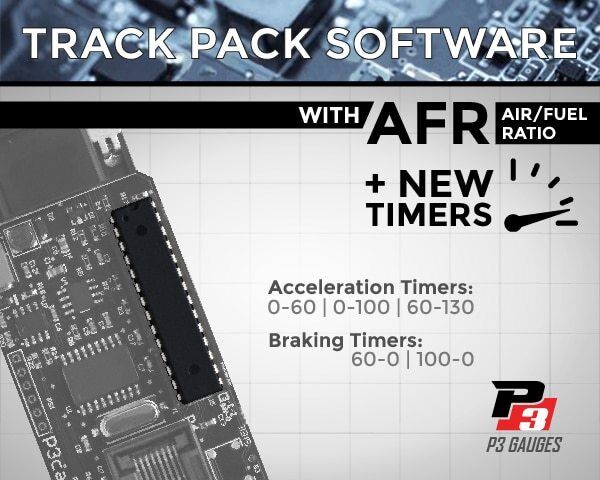 P3 Gauges "Track Pack" Upgrade Chip for P3 Multi Gauges (Petrol Vehicles) P3TPK