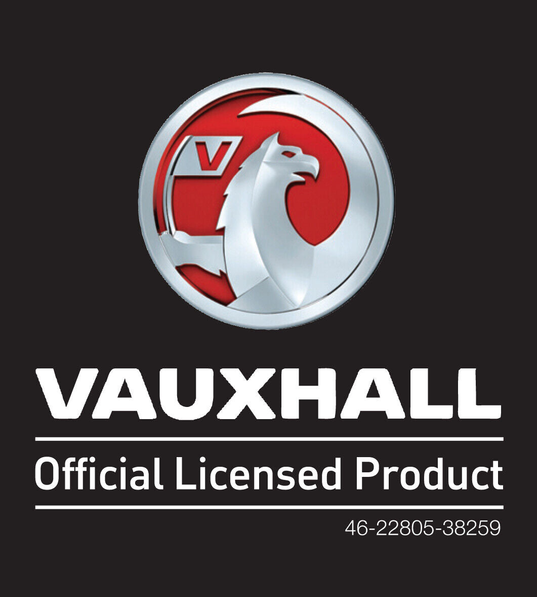 Richbrook 'Official Licensed' Vauxhall VXR Logo Keyring with RED Leather Key Fob