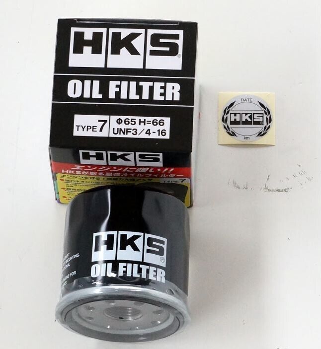 HKS Black Oil Filter - 65mm x H66mm (Unf 3/4 -16)