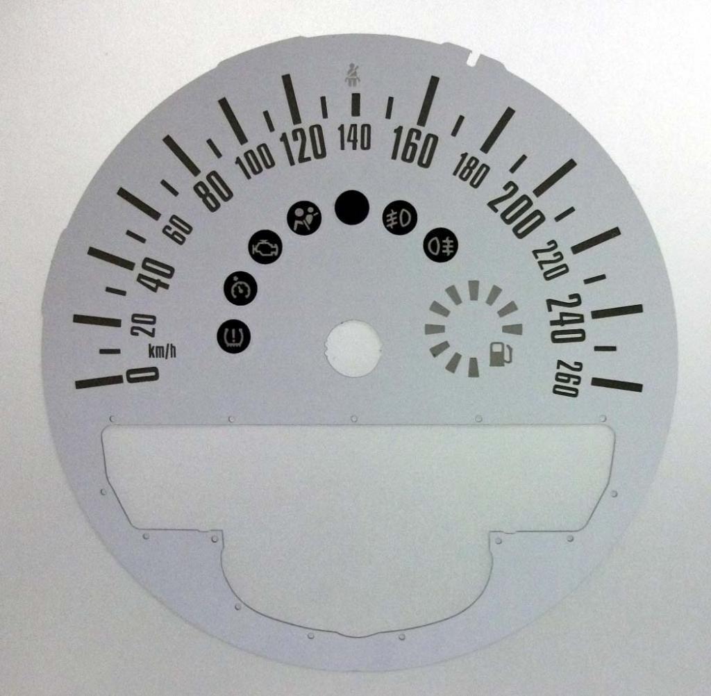 Lockwood BMW Mini KMH WHITE Dial Conversion Kit C565