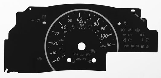 Lockwood Nissan Micra/March, KMH to MPH Conversion Dial (C2059)