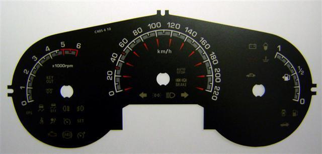 Lockwood Kia Venga Diesel KMH BLACK Dial Conversion Kit C405