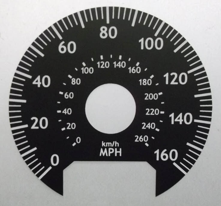 Lockwood Rolls Royce Phantom 2003-2012 BLACK Dial Conversion Kit C974