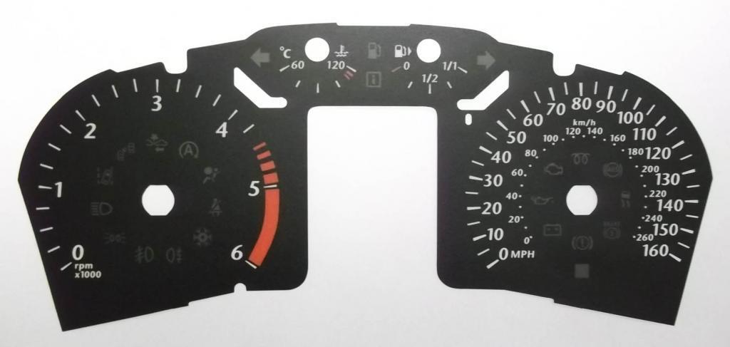 Lockwood Ford Mondeo Mk4 2009- BLACK Dial Conversion Kit C736