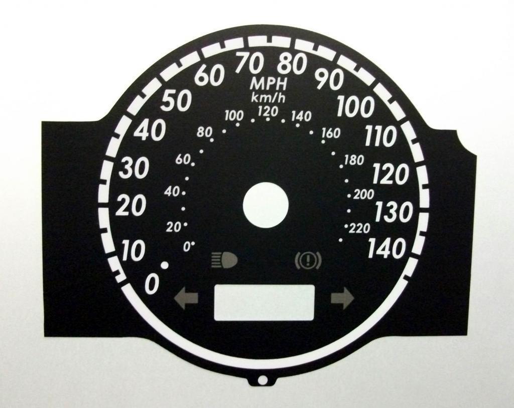 Lockwood Honda Jazz Speedo Only BLACK Dial Conversion Kit C695