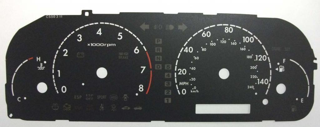 Lockwood Kia Opirus BLACK Dial Conversion Kit C550