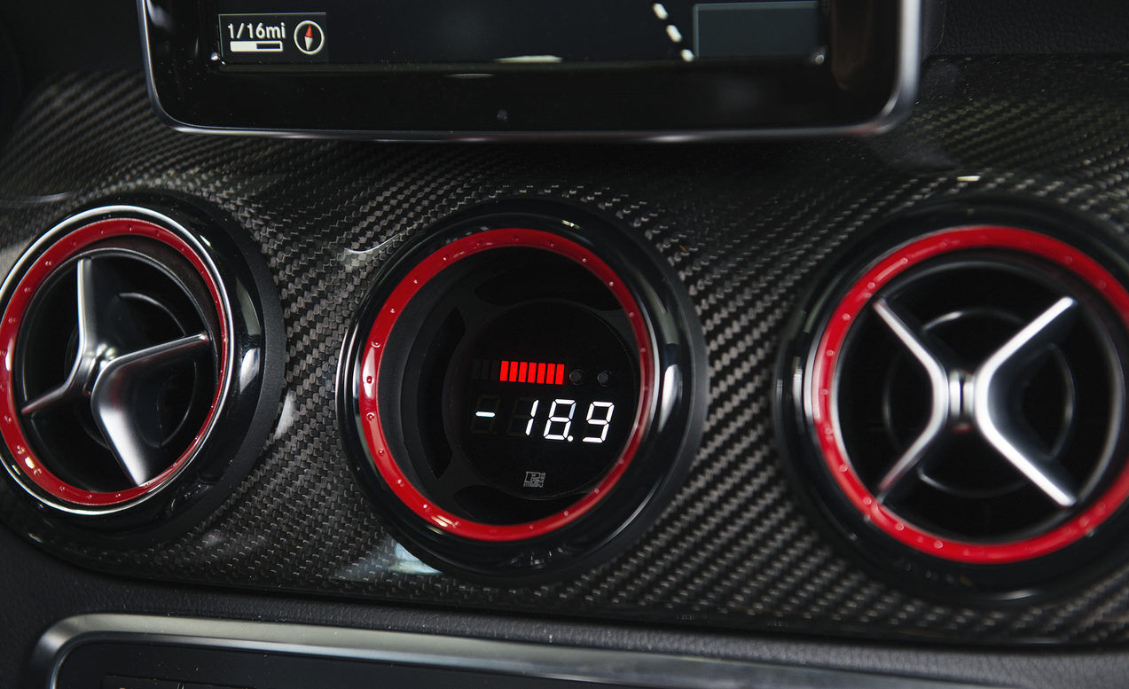 P3 Multi Gauge A45 & CLA45 AMG Multi-Function Digital Display with Red/Blk Vent