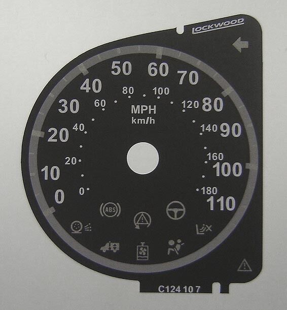 Lockwood Fiat Ducato 2006- without Spanner Icon BLACK Dial Conversion Kit C124