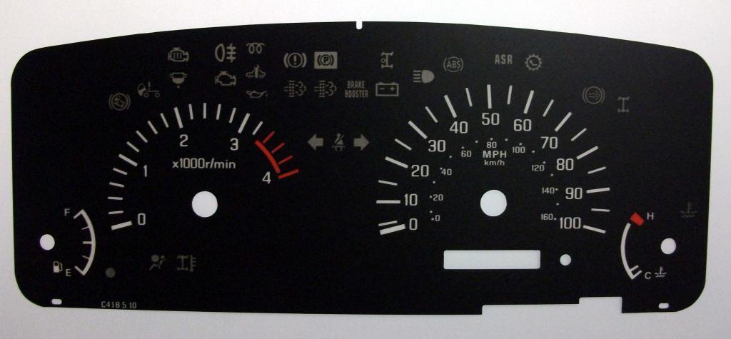Lockwood Isuzu N Series BLACK Dial Conversion Kit C418