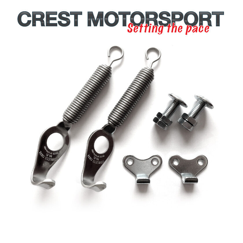 Competition STAINLESS STEEL Bonnet/Boot/Panel Spring Kit (Pair) Race/Rally Car