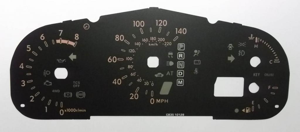 Lockwood Mazda CX-7 BLACK Dial Conversion Kit C835