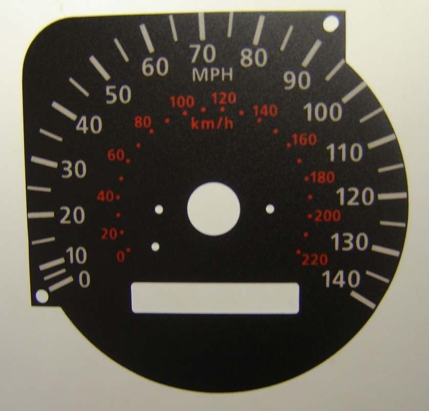 Lockwood Toyota Picnic BLACK Dial Conversion Kit C199