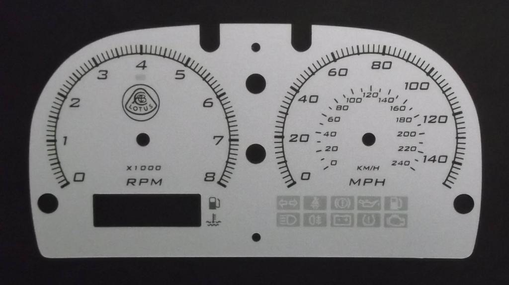 Lockwood Lotus Elise Series 2 S2 SILVER Dial Conversion Kit C879S