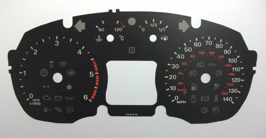 Lockwood Ford Transit with Cruise Icon BLACK Dial Conversion Kit C431