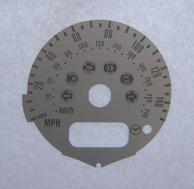 Lockwood BMW Mini Cooper (R50) 2001- 95mm Diam. SILVER Dial Conversion Kit C158