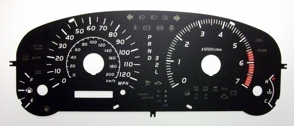 Lockwood Toyota Landcruiser BLACK Dial Conversion Kit C689Landcruiser