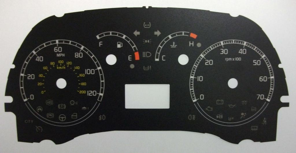 Lockwood Fiat Panda BLACK Dial Conversion Kit C523