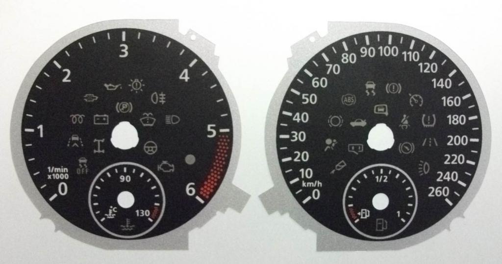 Lockwood VW Transporter California KMH BLACK Dial Conversion Kit C632