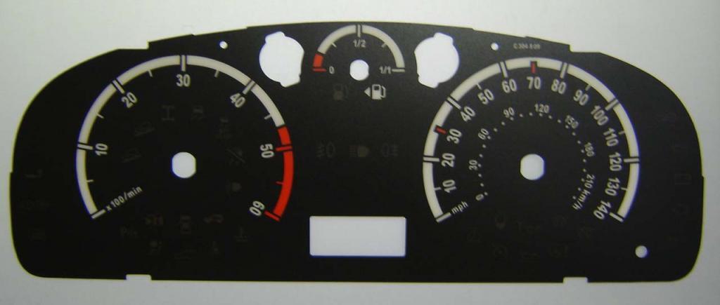 Lockwood Toyota Corolla Diesel BLACK Dial Conversion Kit C304
