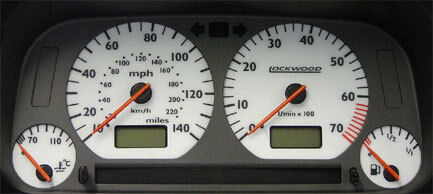 Lockwood VW Golf Mk3 10-140MPH WHITE (ST) Dial Kit 40BBB