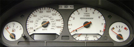 Lockwood BMW 3-Series E36 (Incl. M3) 1991-1999 170MPH SILVER (ST) Dial Kit 44YY