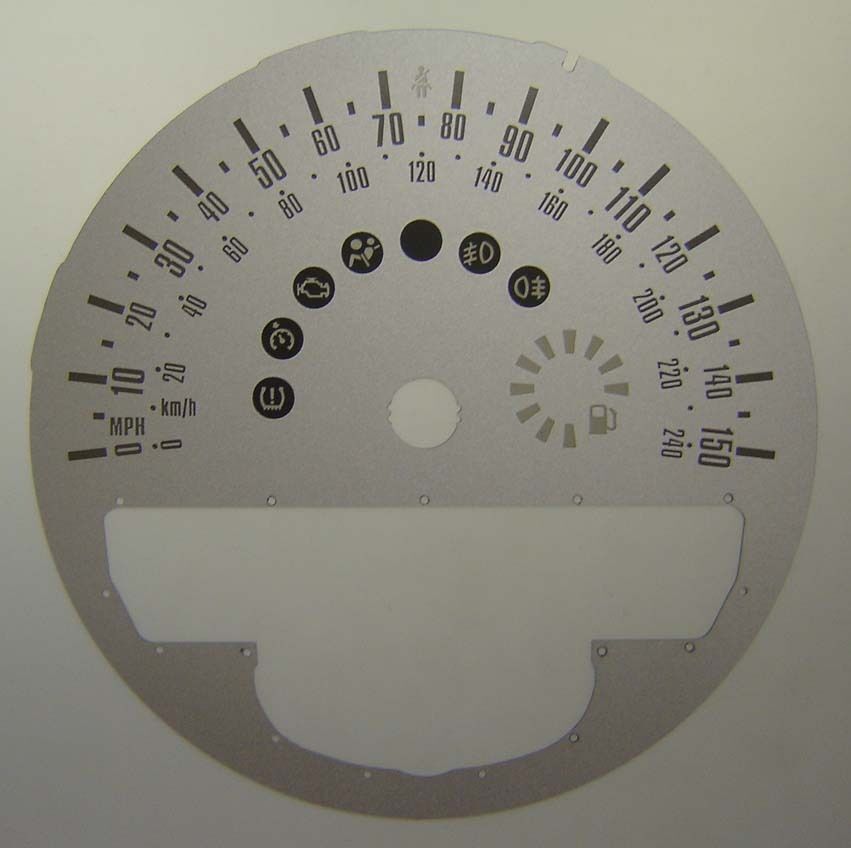 Lockwood BMW Mini SILVER Dial Conversion Kit C213