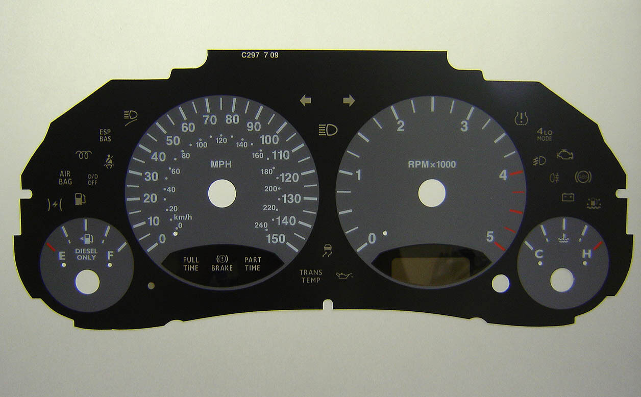 Lockwood Jeep Cherokee 2002- GREY Dial Conversion Kit C297