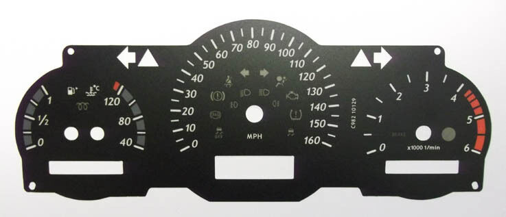 Lockwood Mercedes C-Class Diesel BLACK Dial Conversion Kit C982