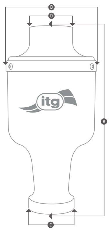 ITG Maxogen ARAB55/67 Aluminium Air Box (67mm Outlet / 70mm ID Inlet / >300HP)
