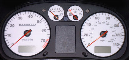 Lockwood VW Polo Mk3 (6N) 1994-1999 140MPH YELLOW (ST) Dial Kit 44W