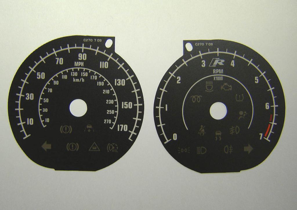 Lockwood Jaguar XKR BLACK Dial Conversion Kit C270
