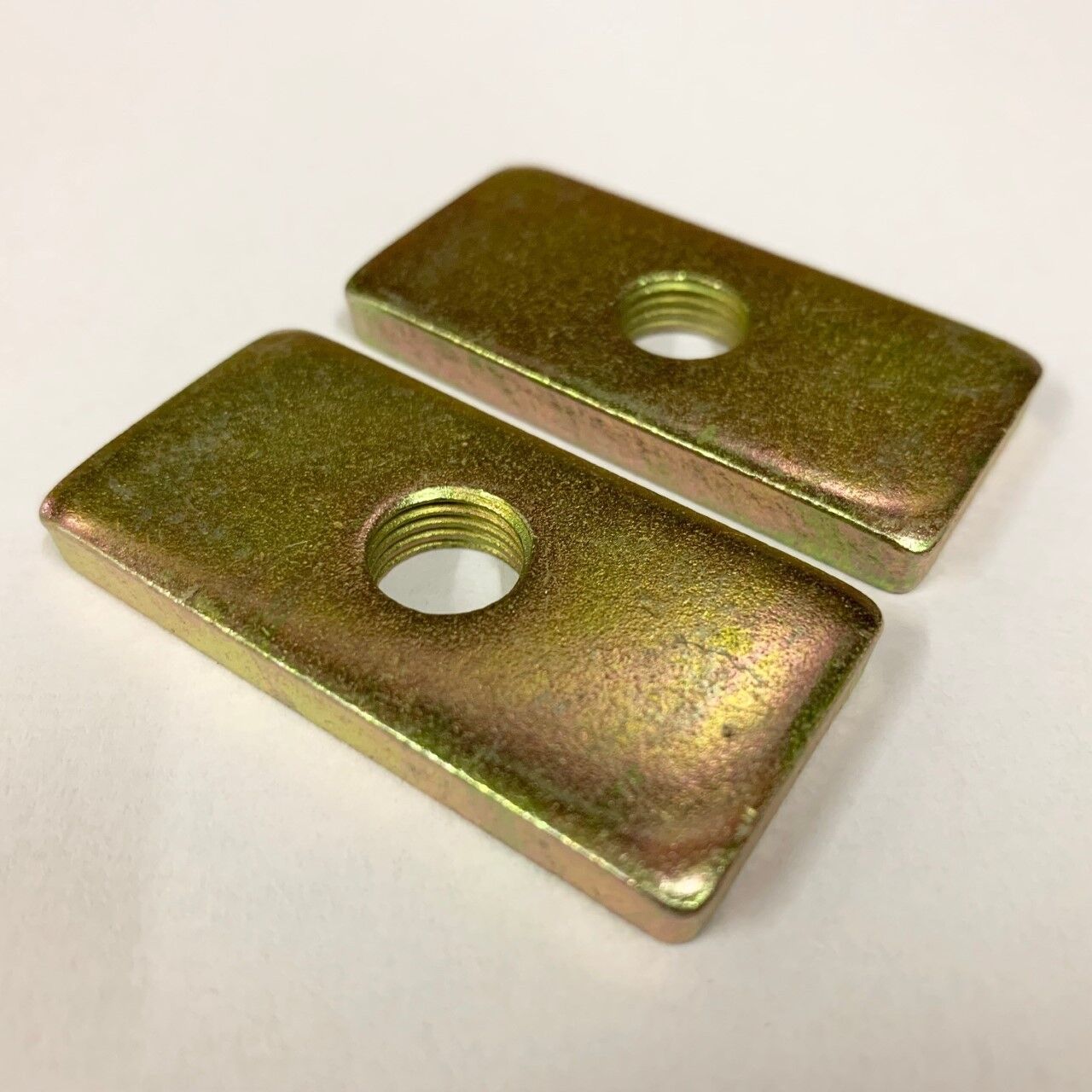 3 x TRS 7/16" UNF Thread Eyebolt Back Plate (Harness Eye Bolt) 50mm x 25mm x 6mm