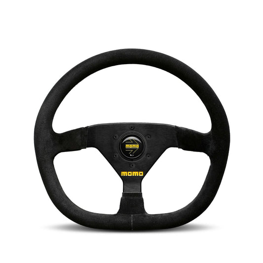 Momo Steering wheel (track) - MOD. 88 FLAT BOTTOM BLACK SUEDE Ø350mm
