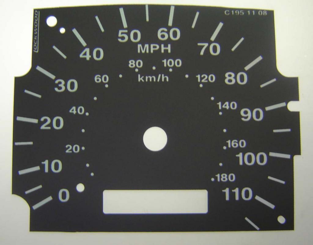 Lockwood Mazda 2500 Pickup DARK GREEN Dial Conversion Kit C195
