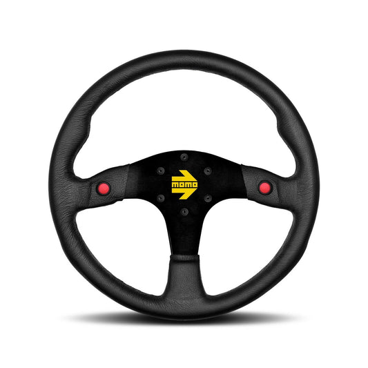 Momo Steering wheel (track) - MOD. 80 - BLACK LEATHER  Ø350mm