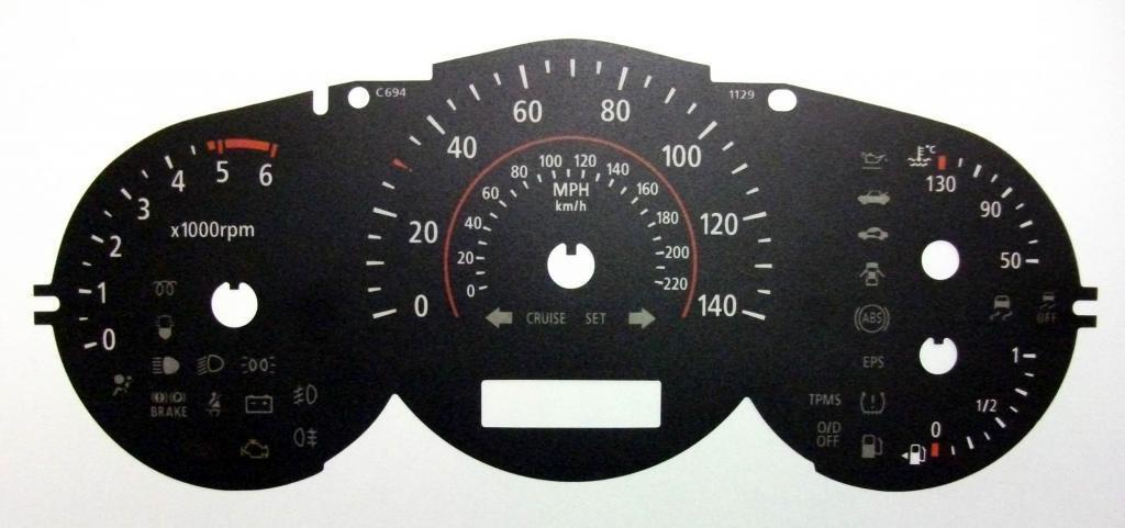 Lockwood Kia Soul Diesel BLACK Dial Conversion Kit C694