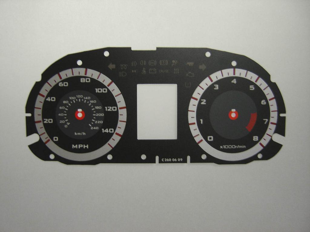 Lockwood Mitsubishi Lancer BLACK Dial Conversion Kit C260