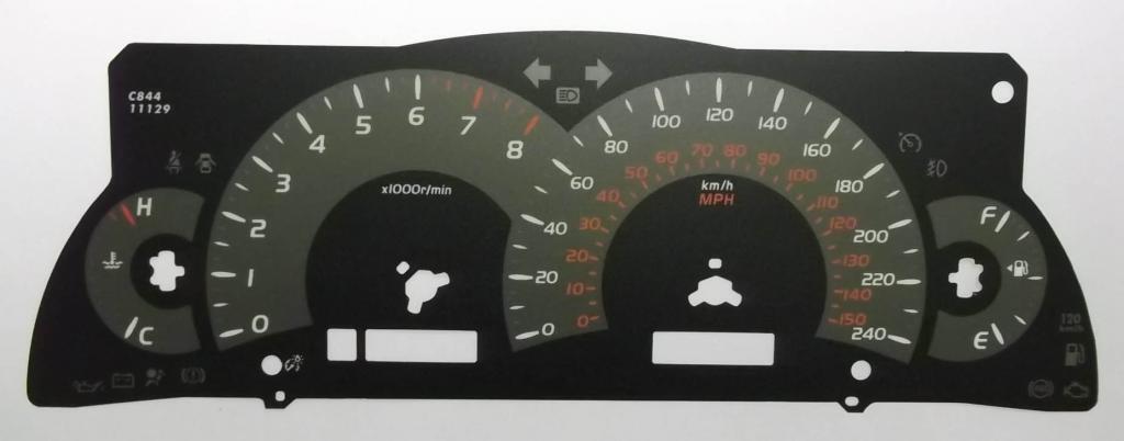 Lockwood Toyota Camry BLACK Dial Conversion Kit C844