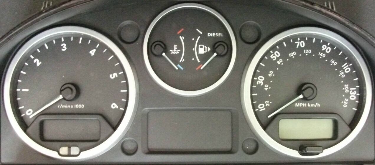 Lockwood Range Rover Sport/Land Rover Discovery (diesel) BLACK MPH Dial Kit C610