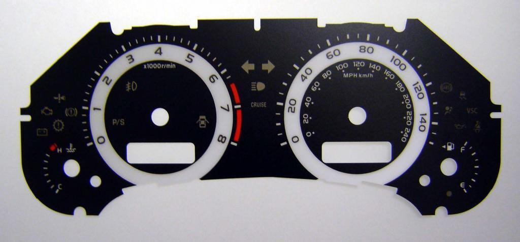 Lockwood Toyota Corolla BLACK Dial Conversion Kit C416